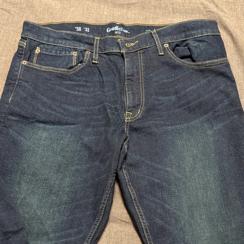 Goodfellow & Co Men's Deep Indigo Relaxed Jeans NEW- 38x32